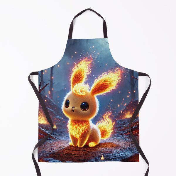 Item preview, Adorable Fire Rabbit in Fiery Forest designed and sold by TeslaSt0re.