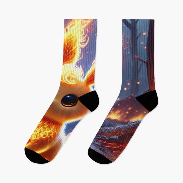 Item preview, Adorable Fire Rabbit in Fiery Forest designed and sold by TeslaSt0re.