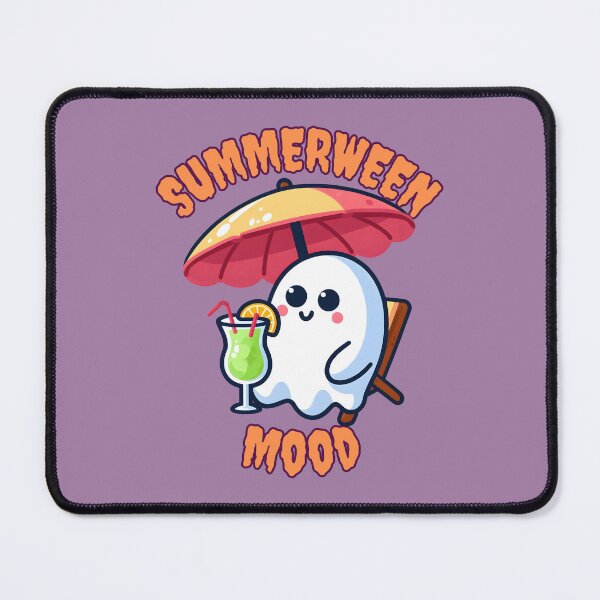 Item preview, Summerween Mood Halloween Kawaii Ghost at the Beach designed and sold by Nabucodonoshop.