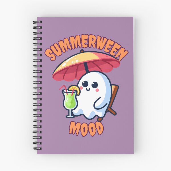 Item preview, Summerween Mood Halloween Kawaii Ghost at the Beach designed and sold by Nabucodonoshop.