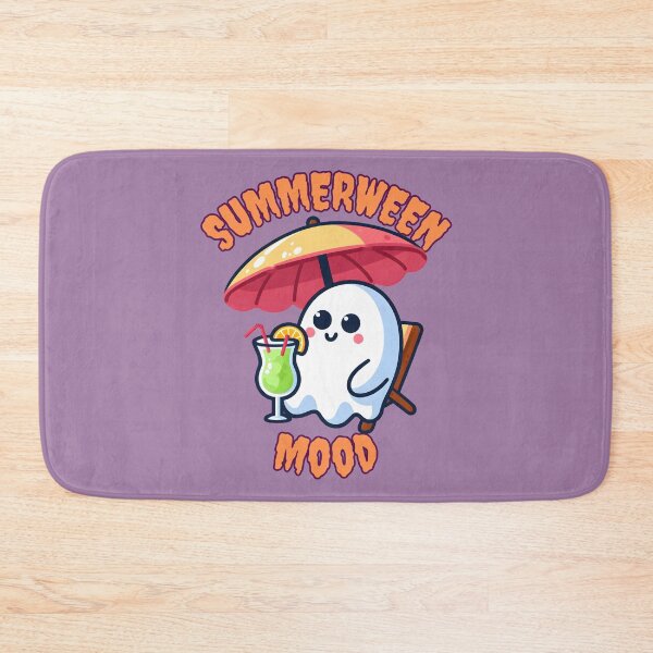 Item preview, Summerween Mood Halloween Kawaii Ghost at the Beach designed and sold by Nabucodonoshop.