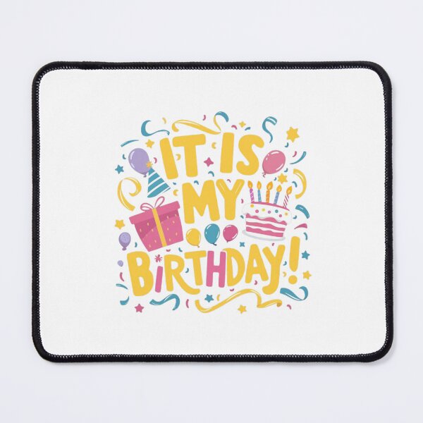 Item preview, Fun & Festive Birthday Celebration Design "İt is my birthday!" designed and sold by Colorful-Garden.
