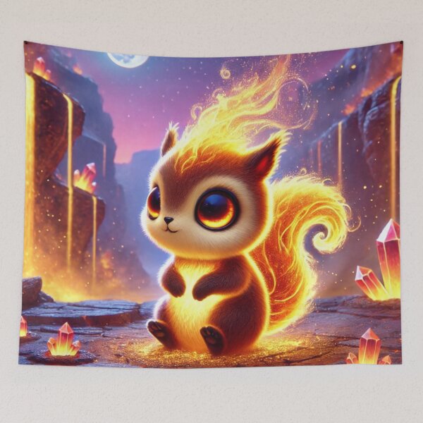 Item preview, Enchanted Fire Squirrel in Mystical Canyon designed and sold by TeslaSt0re.