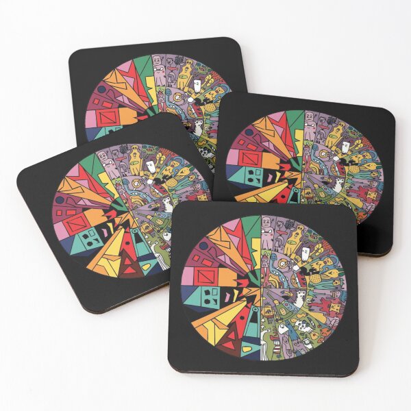Item preview, Circle with abstract people and figures designed and sold by MargoMalej.