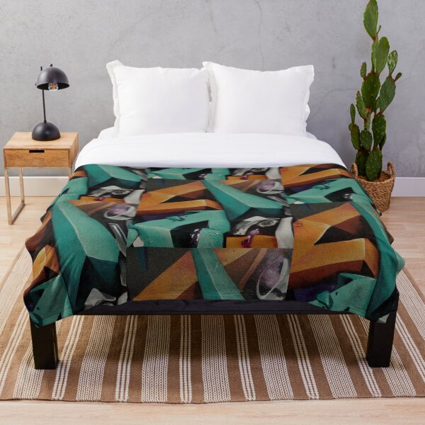 Item preview, Turquoise and orange grafitti of Cartagena designed and sold by Patrice Audet Illustration.