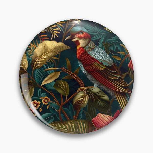 Artikelvorschau, Opulentes florales Vogelmuster entworfen und verkauft von mittie101.