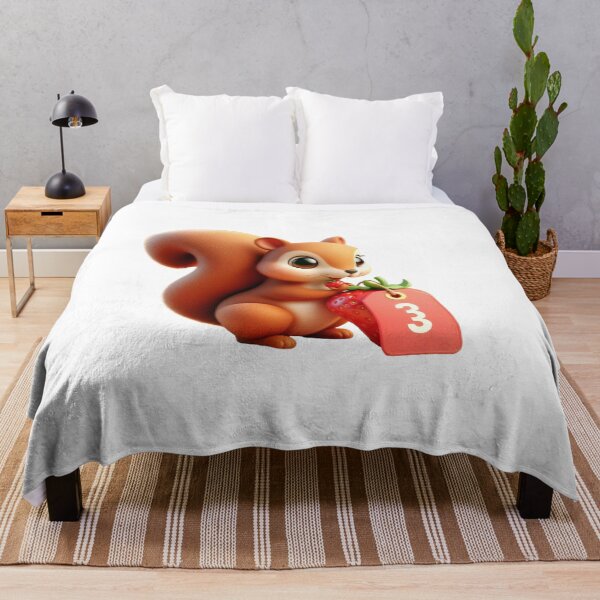 Item preview, squirrel - squirrel eating strawberries designed and sold by Constructive27.