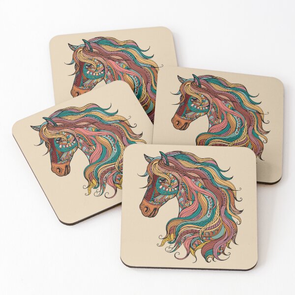 Item preview, Horse head, ethnic look designed and sold by FrauYviDesign.