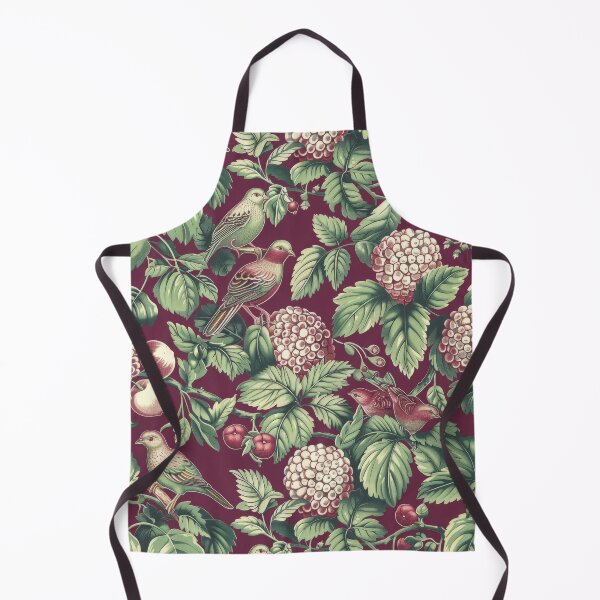 Item preview, vintage bird pattern,botanical garden pattern designed and sold by garden-secret.