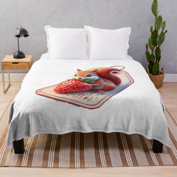 Item preview, squirrel - squirrel eating strawberries designed and sold by Constructive27.