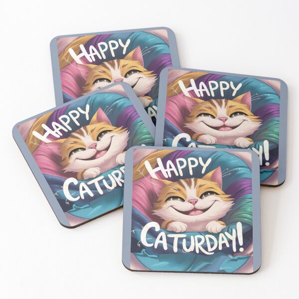 Item preview, Happy Caturday  designed and sold by Flirt-Teez.