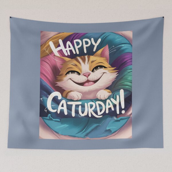 Item preview, Happy Caturday  designed and sold by Flirt-Teez.