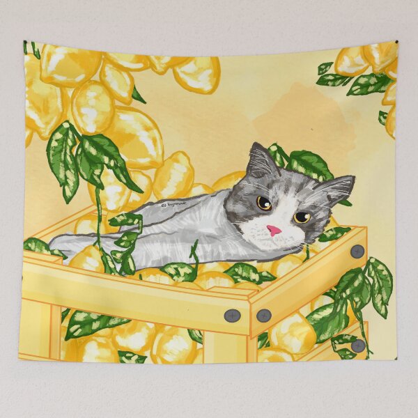 Item preview, Whiskered Lemons designed and sold by MaiZephyr.
