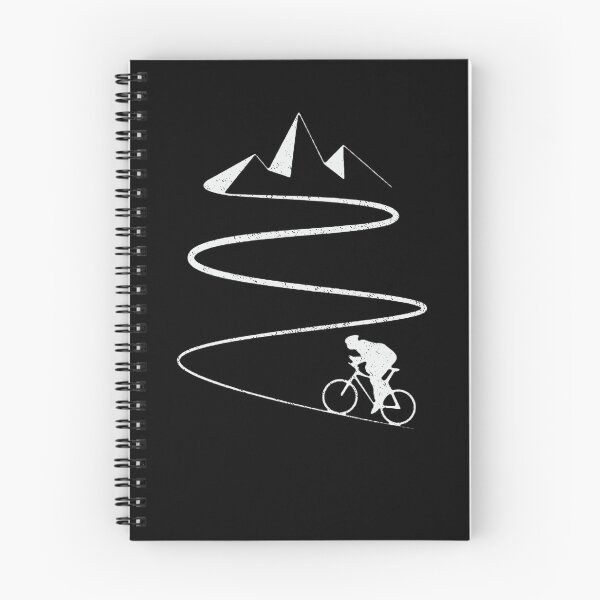 Item preview, Minimalist MTB Rider Climbing Zigzag Path Mountain Design designed and sold by collectees1.