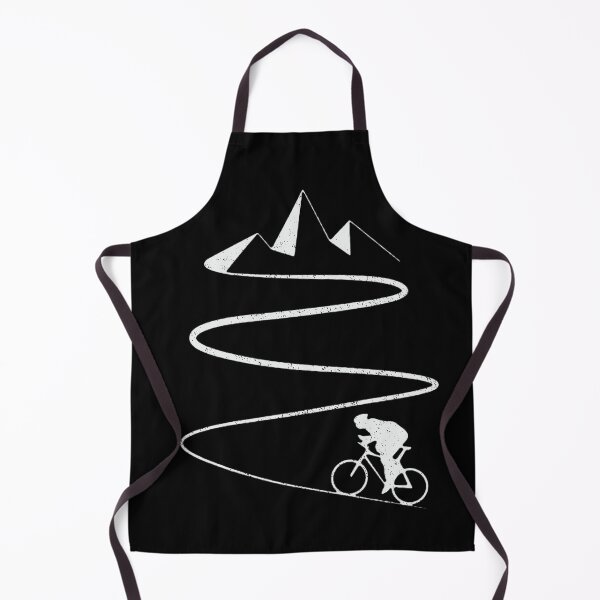Item preview, Minimalist MTB Rider Climbing Zigzag Path Mountain Design designed and sold by collectees1.