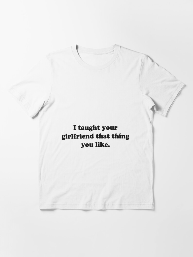 Alternate view of girlfriend White Tee Essential T-Shirt
