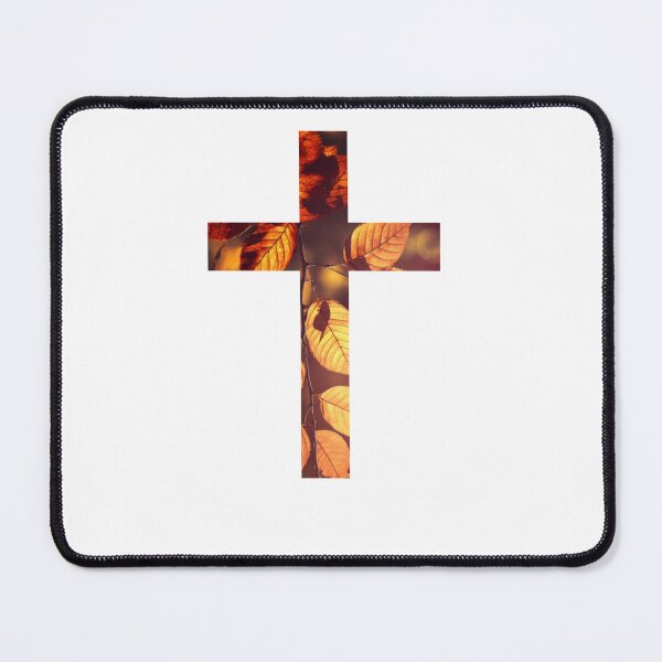 Item preview, Autumn time leaves cross designed and sold by TraceyAyre.