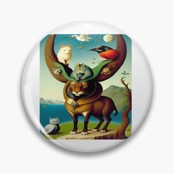 Item preview, “Whimsical Animal Hierarchy Artwork” designed and sold by merve02shop.