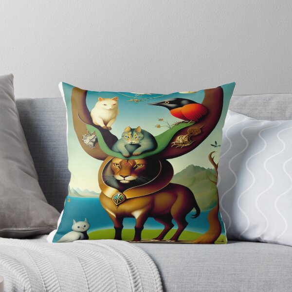 Item preview, “Whimsical Animal Hierarchy Artwork” designed and sold by merve02shop.
