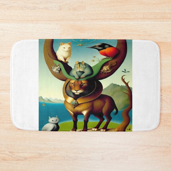 Item preview, “Whimsical Animal Hierarchy Artwork” designed and sold by merve02shop.