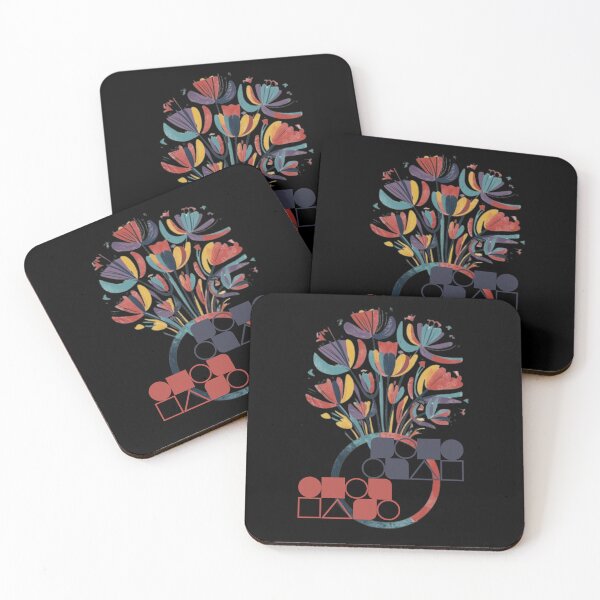 Item preview, Circle with abstract figures and flowers designed and sold by MargoMalej.