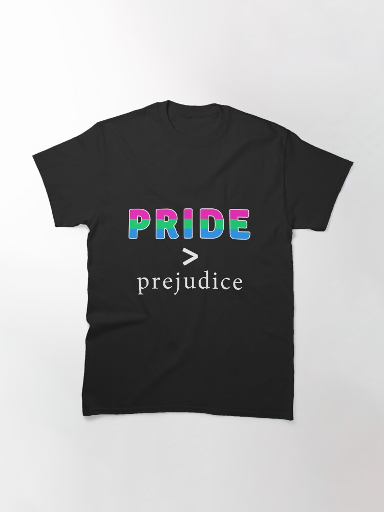 Thumbnail 3 of 7, Classic T-Shirt, Pride & Prejudice Polysexual Pride designed and sold by AmateurAusten.