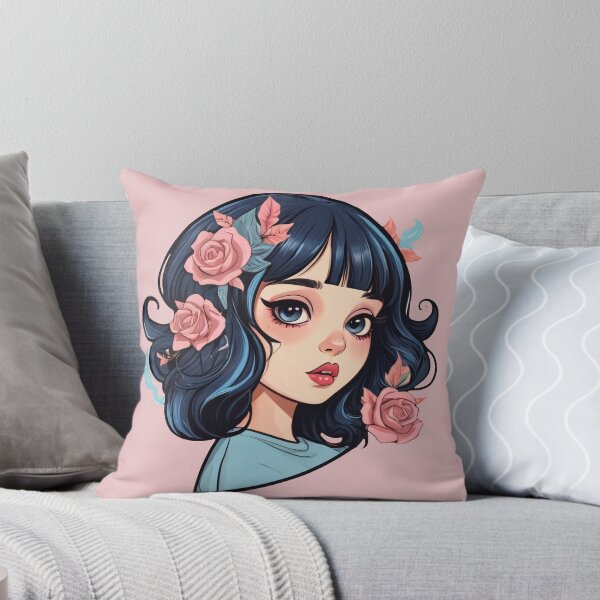 Item preview, Girl With Cute Flowers designed and sold by MadnessEnvelope.