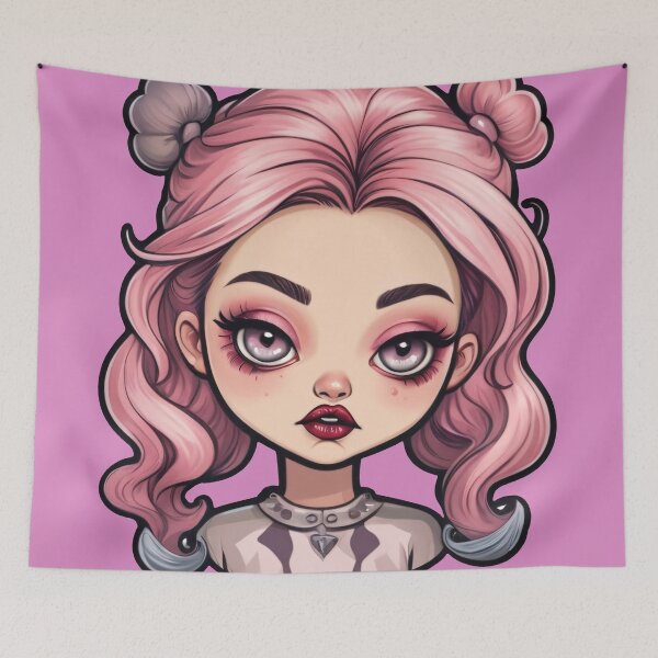 Item preview, Bubblegum Hair Doll Girl designed and sold by MadnessEnvelope.