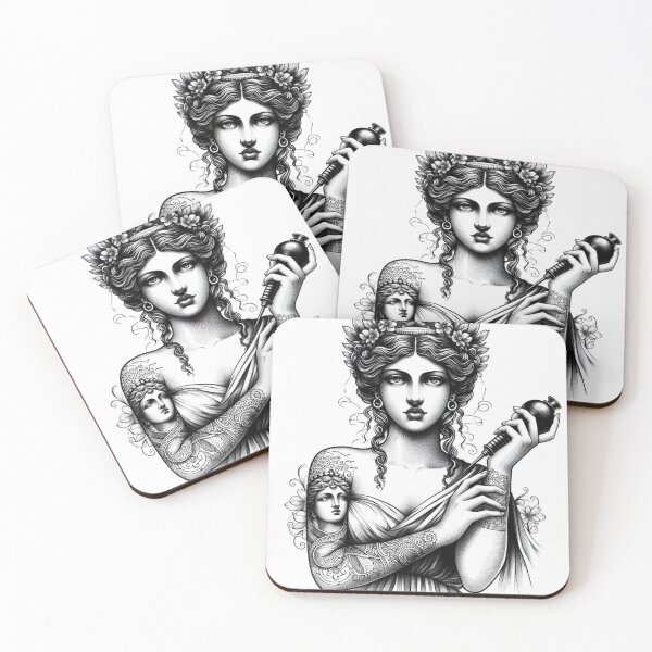 Item preview, diosa griega tattoo designed and sold by ETERNIMAL.