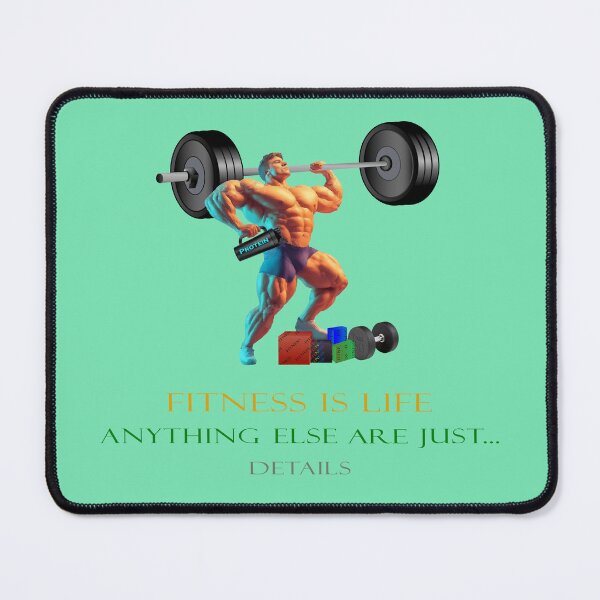 Item preview, Fitness is Life: The Ultimate Design for Gym Enthusiasts designed and sold by OooPstudio.