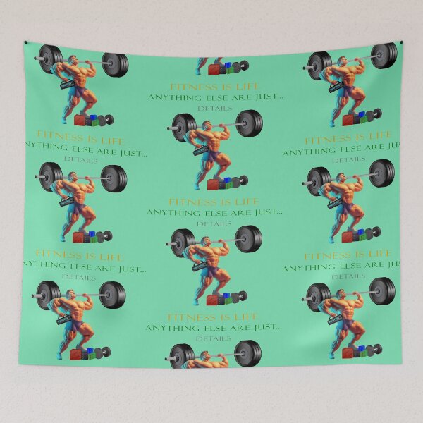 Item preview, Fitness is Life: The Ultimate Design for Gym Enthusiasts designed and sold by OooPstudio.
