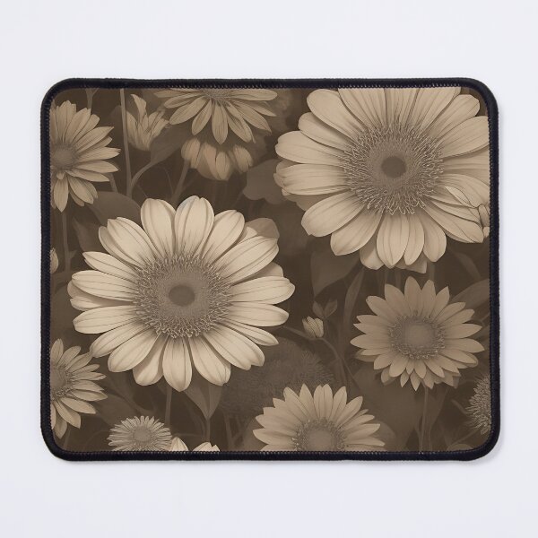 Item preview, Old Vintage Photograph Sepia Chamomile Field designed and sold by MadnessEnvelope.