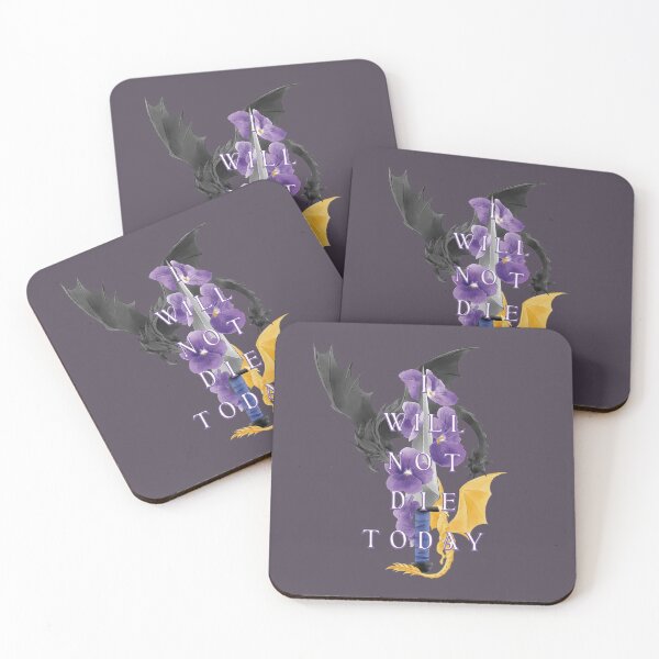 Item preview, Fourth Wing Violet - I will not die today designed and sold by The Malva Glyphs.