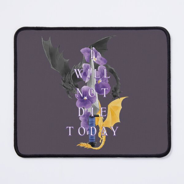 Item preview, Fourth Wing Violet - I will not die today designed and sold by The Malva Glyphs.