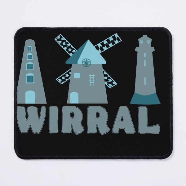 Item preview, Wirral landmarks steel grey designed and sold by szesnastka.