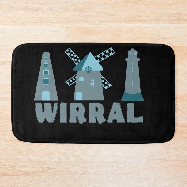 Item preview, Wirral landmarks steel grey designed and sold by szesnastka.