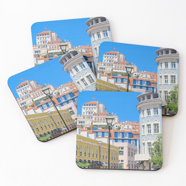 Item preview, Looking from Praça D.Luís I to Rua da Moeda. Lisbon. Portugal. A cidade renovada. Rejuvenated city. designed and sold by Tereza Pilar  Art.
