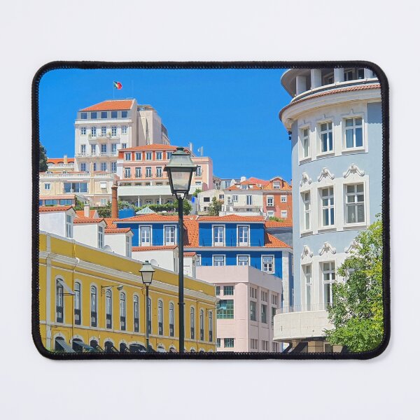Item preview, Looking from Praça D.Luís I to Rua da Moeda. Lisbon. Portugal. A cidade renovada. Rejuvenated city. designed and sold by Tereza Pilar Art.