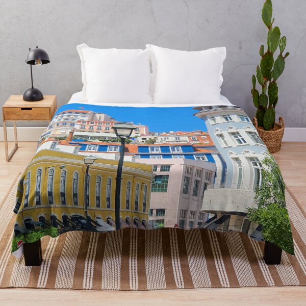 Item preview, Looking from Praça D.Luís I to Rua da Moeda. Lisbon. Portugal. A cidade renovada. Rejuvenated city. designed and sold by Tereza Pilar Art.