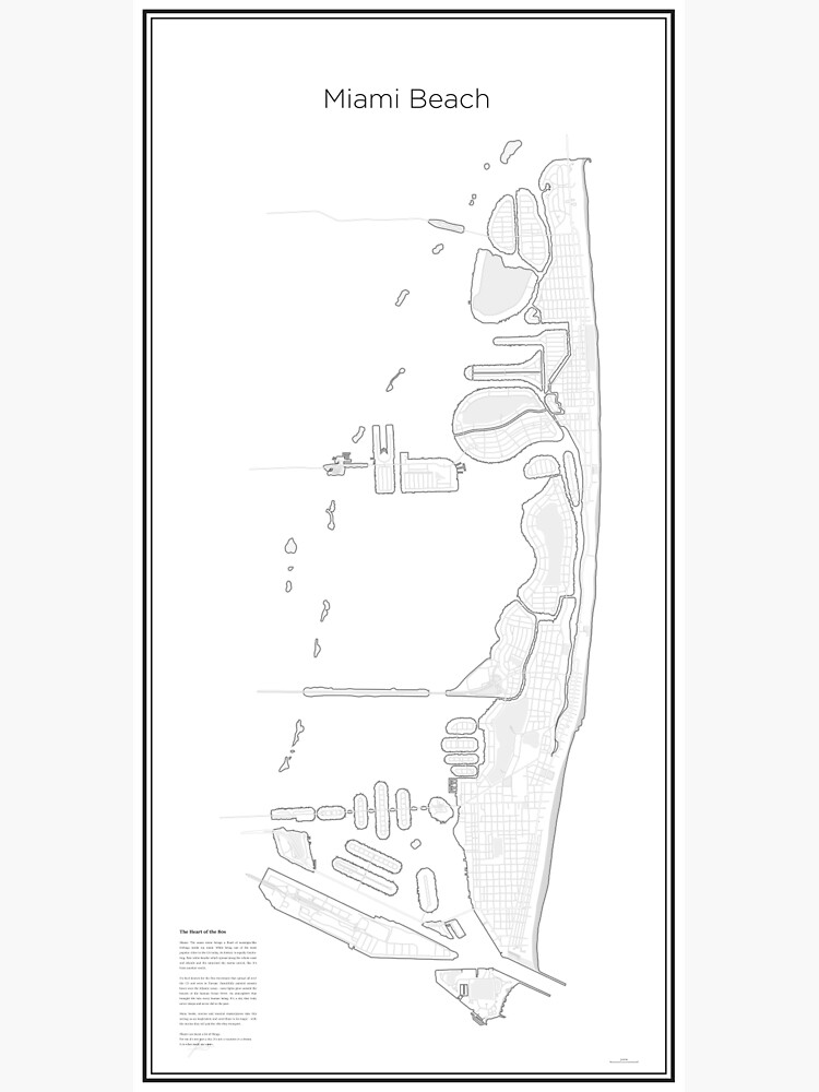 Illustrative Karte von Miami Beach (Guide) von Lucsy3012