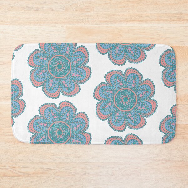 Item preview, Carnival Red Pink Blue Symmetrical Flower designed and sold by ellenhenry.