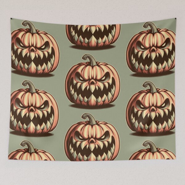 Item preview, Evil pumpkin (Retro) V.1 designed and sold by Bubble-Boris.