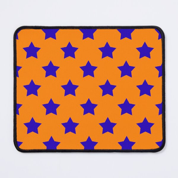Item preview, Blue Stars Orange Background Pattern Design designed and sold by PatternTitan.