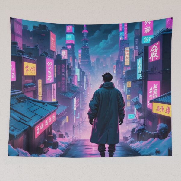 Item preview, Boy in Cyberpunk Ice Tokyo designed and sold by Asiantrendzz.