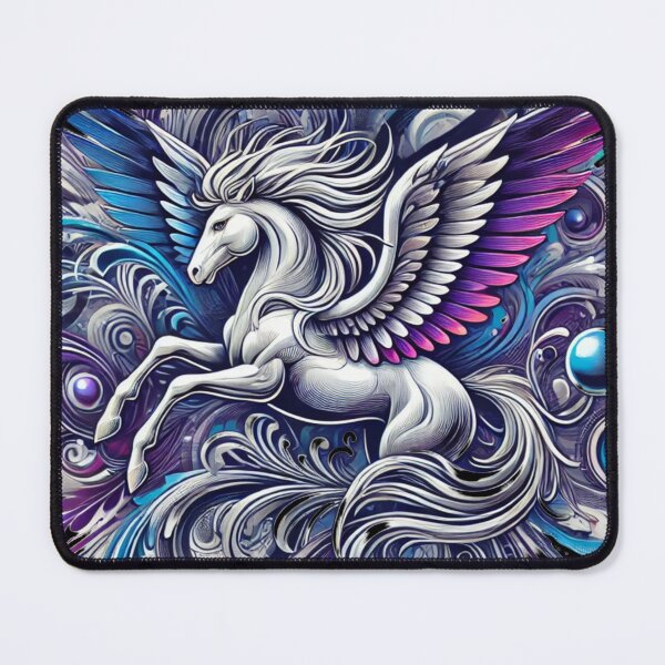 Item preview, Majestic Pegasus in Abstract Swirls designed and sold by TeslaSt0re.