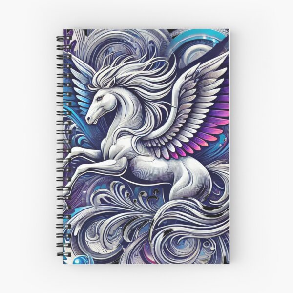Item preview, Majestic Pegasus in Abstract Swirls designed and sold by TeslaSt0re.