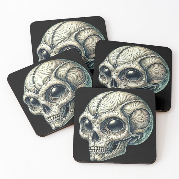 Item preview, Alien Skull 3 designed and sold by LaNadaYFundante.