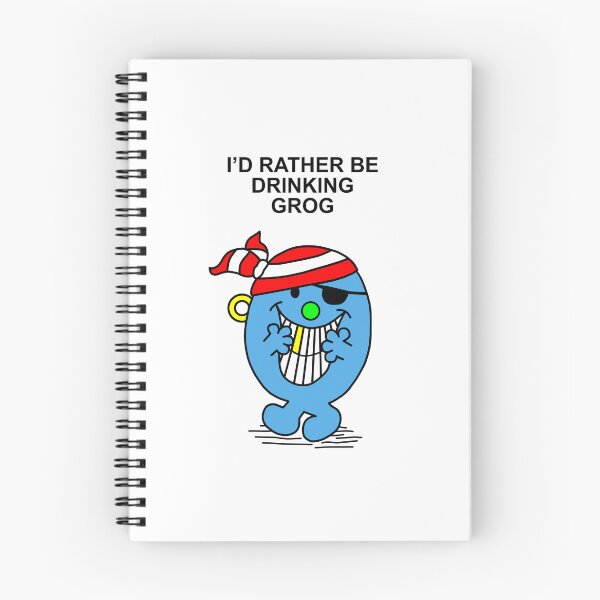 Artikelvorschau, Mr. Men Pirat, ich würde lieber Grog trinken entworfen und verkauft von Scat the cat.