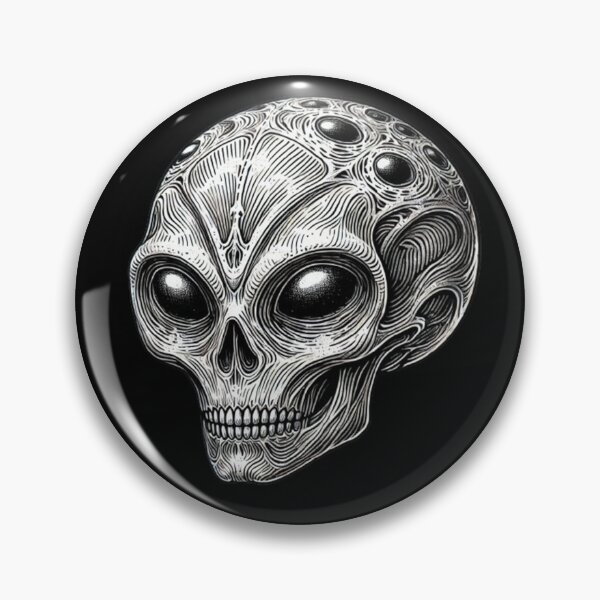 Item preview, Alien Skull 4 designed and sold by LaNadaYFundante.