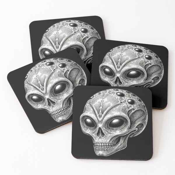 Item preview, Alien Skull 4 designed and sold by LaNadaYFundante.